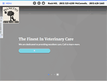 Tablet Screenshot of palmettovet.com
